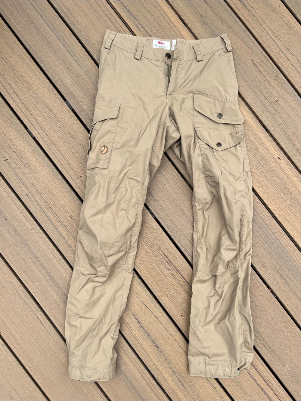 Fjallraven Women's Khaki Cargo Pants